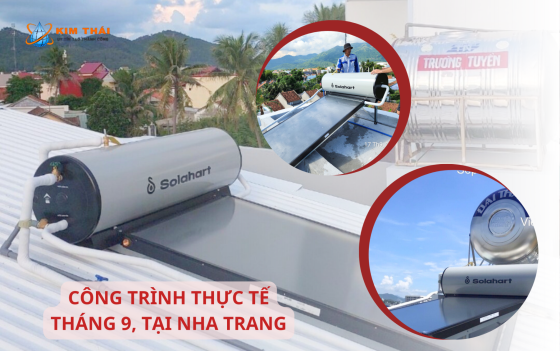 MÁY NƯỚC NÓNG SOLAHART - CÔNG TRÌNH THỰC TẾ TẠI NHA TRANG THÁNG 9