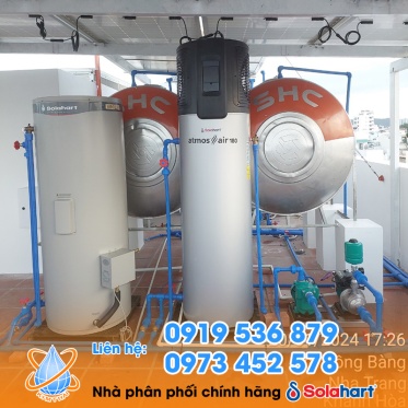Giải pháp Heatpum kết hợp với Solar được KIM THÁI hoàn thiện lắp đặt cho quý khách hàng tại tp Nha Trang