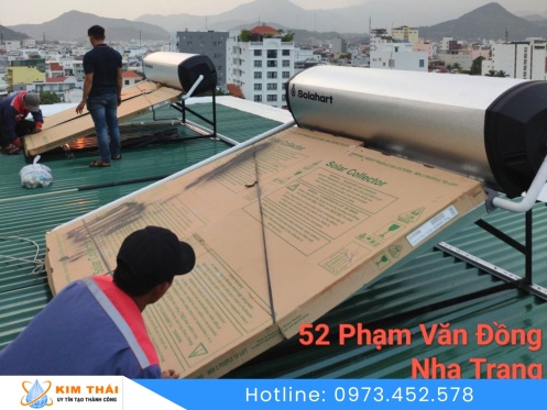 Công Trình Lắp Đặt Máy Nước Nóng Năng Lượng Mặt Trời Solahart 300L Premium Tại Đặng Tất, Nha Trang