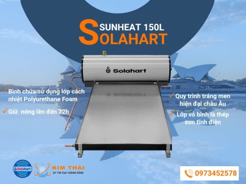 Máy nước nóng Solahart Sunheat 150L