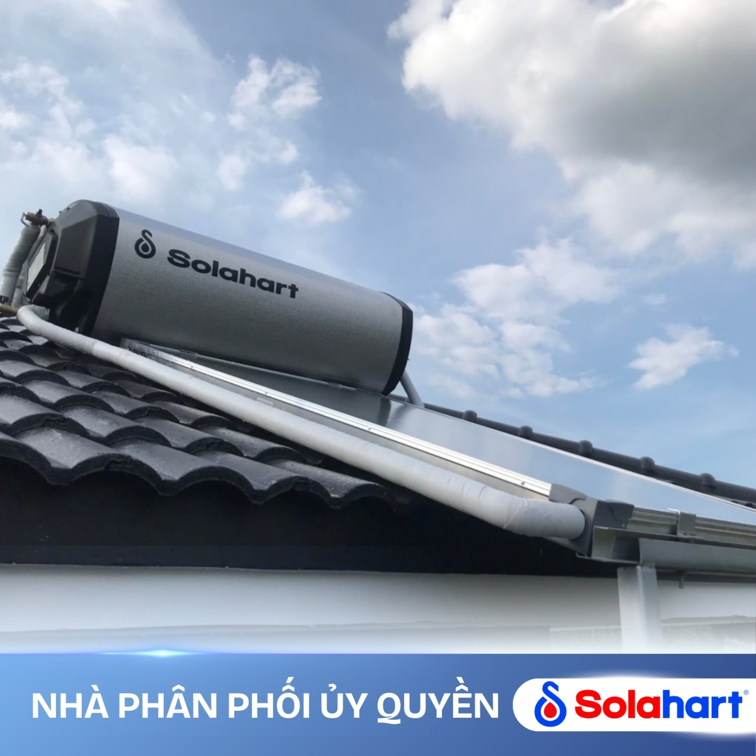MÁY NƯỚC NÓNG NĂNG LƯỢNG MẶT TRỜI SOLAHART 180L CHỊU ÁP (KHÔNG GỒM KHUNG CHÂN ĐỨNG)