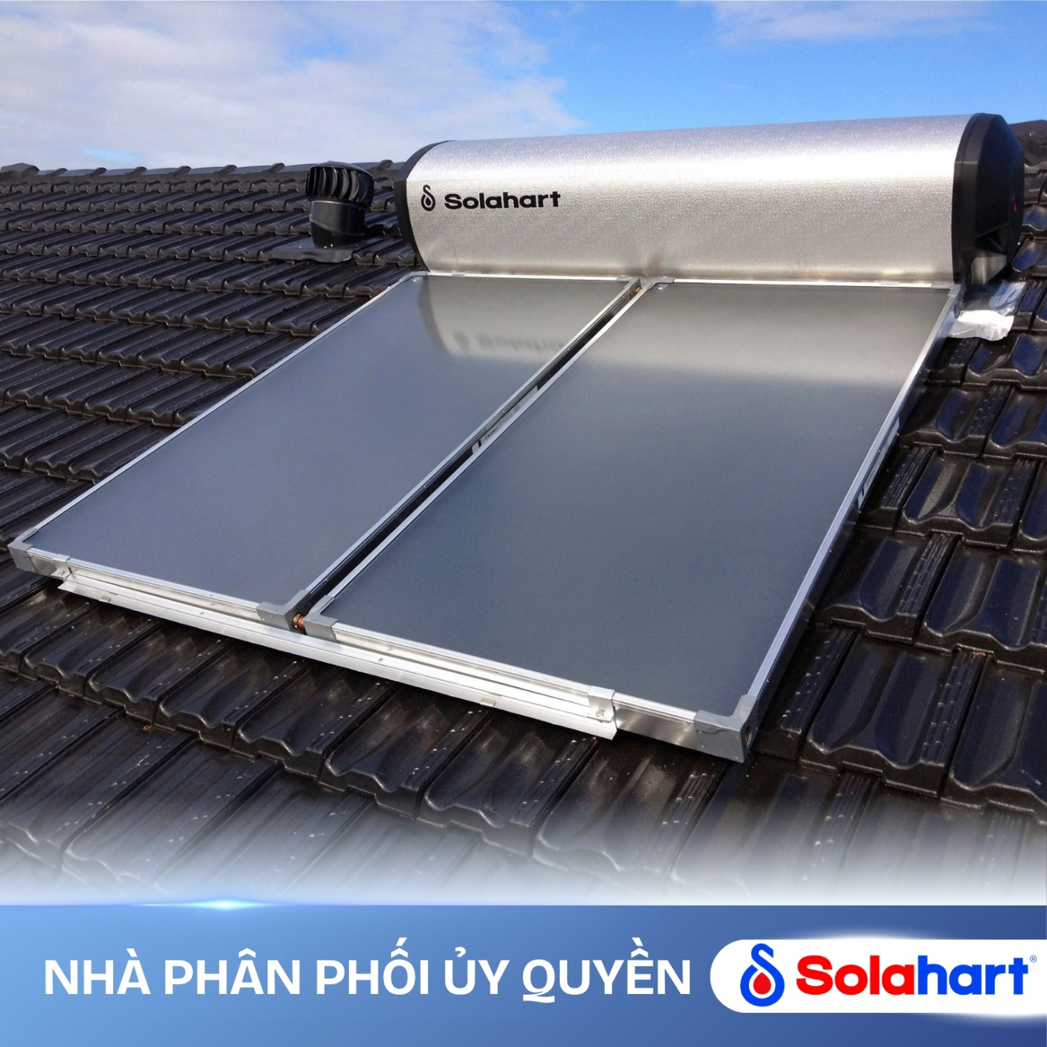MÁY NƯỚC NÓNG NĂNG LƯỢNG MẶT TRỜI SOLAHART PREMIUM 300L CHỊU ÁP (KHÔNG GỒM KHUNG CHÂN ĐỨNG)