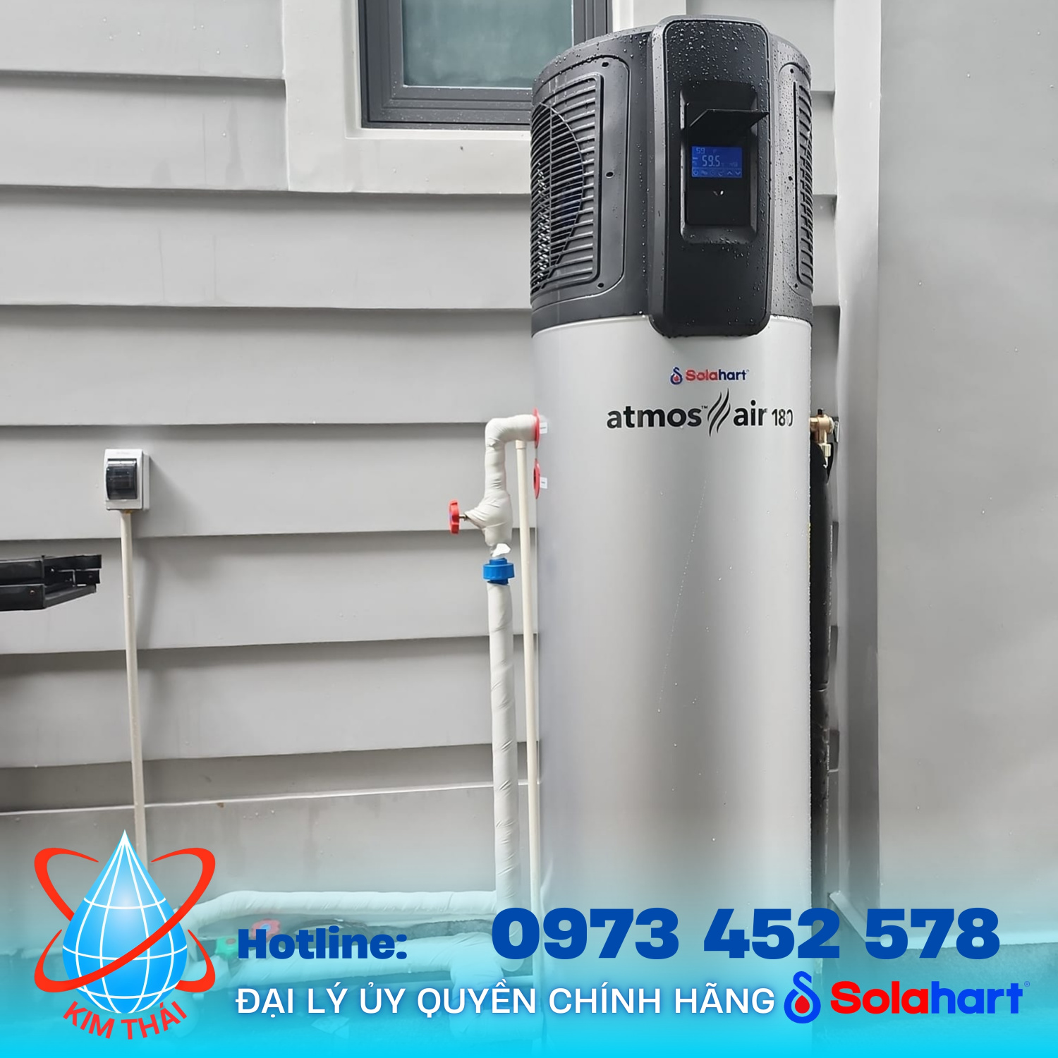 MÁY NƯỚC NÓNG BƠM NHIỆT SOLAHART ATMOS AIR 180L