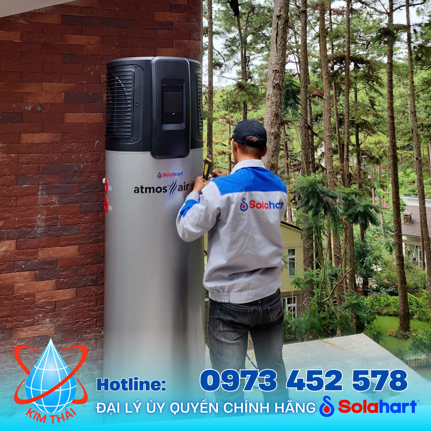 MÁY NƯỚC NÓNG BƠM NHIỆT SOLAHART ATMOS AIR 180L