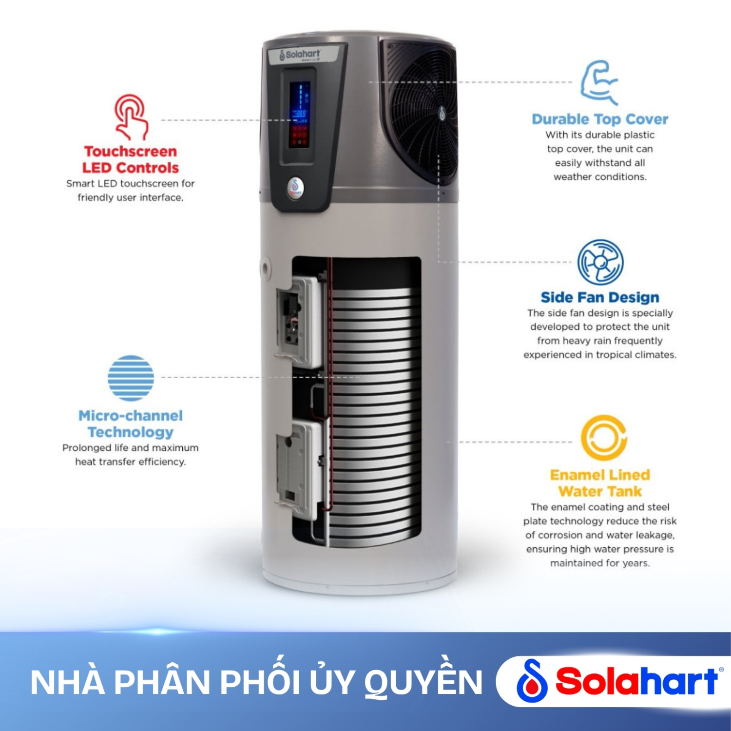 MÁY NƯỚC NÓNG BƠM NHIỆT SOLAHART ATMOS FROST 270L